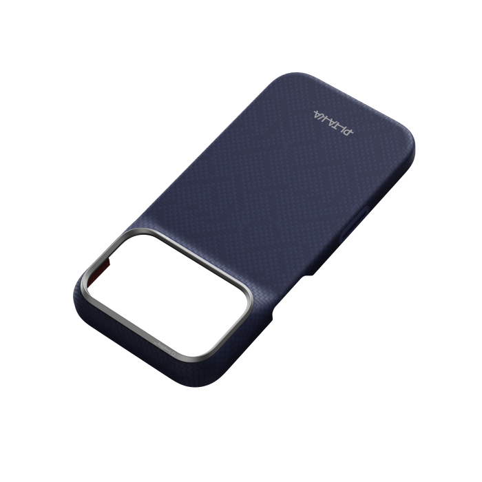 Husa Pitaka iPhone 18 Pro Max, Edge Case, PTK Weaving, PitaTap™, MagSafe, Ultra Slim, Sapphire Blue [4]