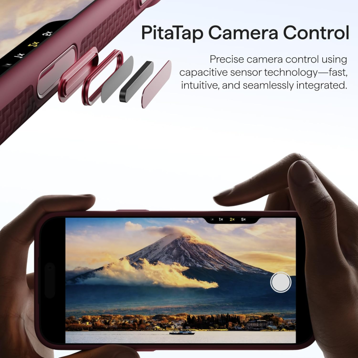 Husa Pitaka iPhone 18 Pro Max, UltraGuard, Argyle, MagSafe, Protectie antisoc, Summa, Burgundy [5]