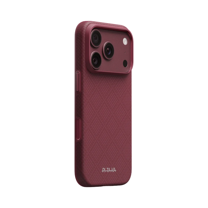 Husa Pitaka iPhone 18 Pro, UltraGuard, Argyle, MagSafe, Protectie antisoc, Summa, Burgundy [2]