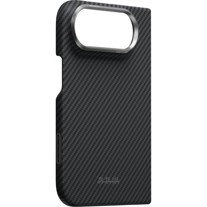 Husa Pitaka iPhone Duo, Edge Case, Classic, PitaTap™, MagSafe, Ultra Slim, Negru/Gri [10]