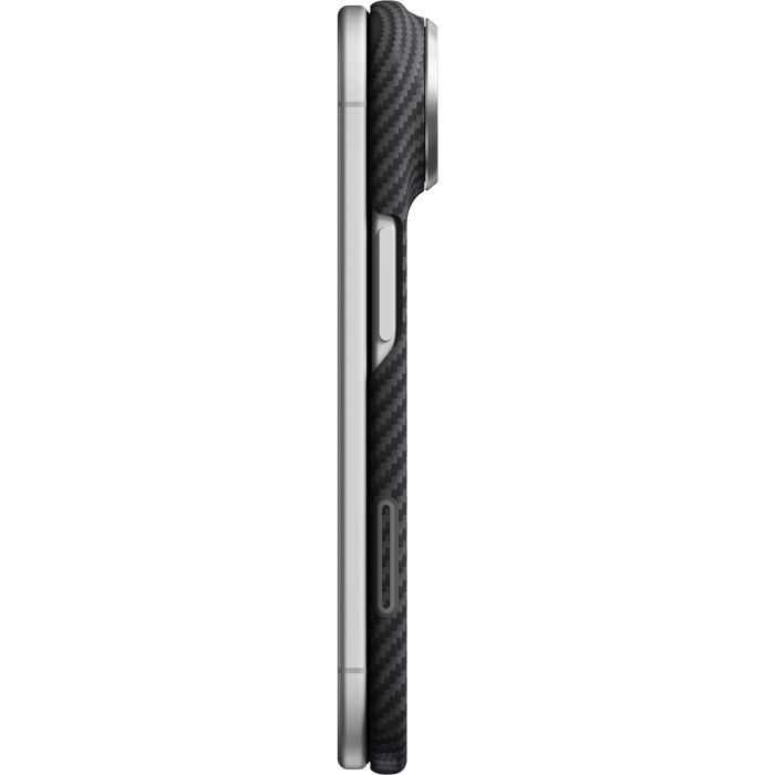 Husa Pitaka iPhone Duo, Edge Case, Classic, PitaTap™, MagSafe, Ultra Slim, Negru/Gri [6]