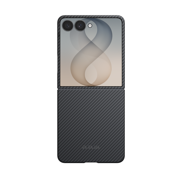 Husa Pitaka Samsung Z Flip8, Edge Case, MagSafe, Ultra Slim, Negru/Gri [2]