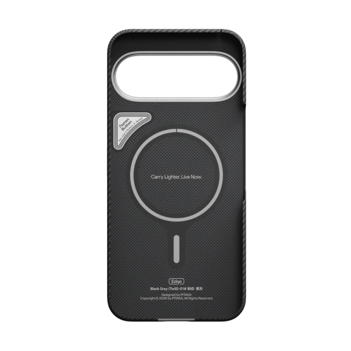 Husa Pitaka Google Pixel 11 Pro, Edge Case, MagSafe, Ultra Slim, Negru/Gri [3]