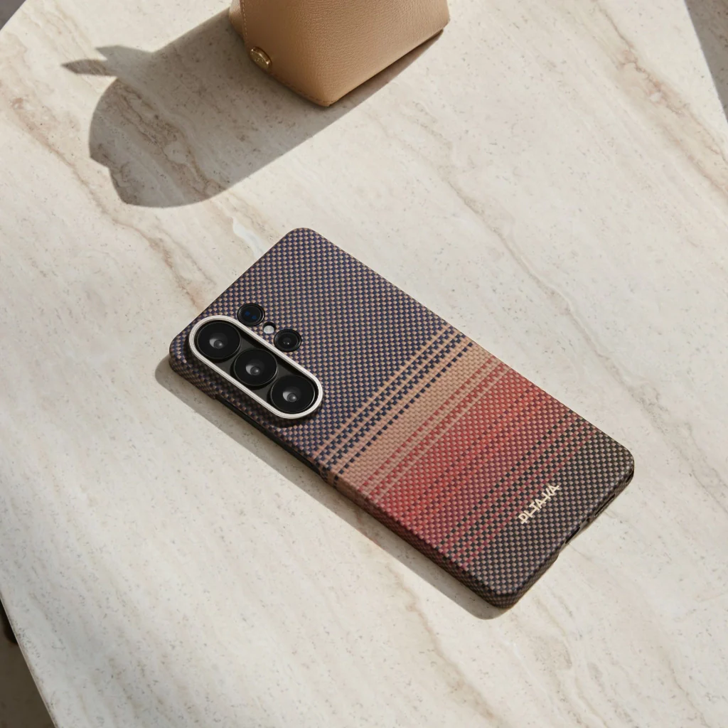 Husa Samsung S26 Pitaka Sunset, Edge Case, Aaron Button, MagSafe, Aramida [5]