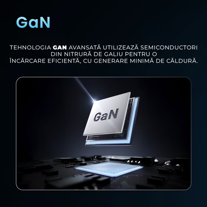 Incarcator 140W Turbo Fast Charge GaN cu Afisaj Digital, Daden, 3xUSB Type-C, 1xUSB Type-A, Incarcare Rapida, Power Delivery 3.1, Protectie inteligenta, Negru [8]