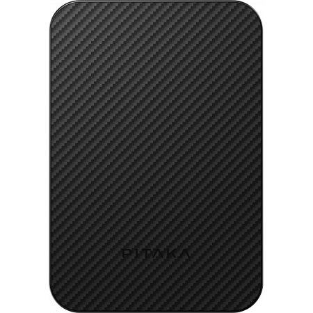 Baterie Externa Magnetica PITAKA, Magsafe, Design Ultra Subtire, 15W Wireless, 5000mAh, Negru/Gri [7]