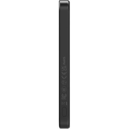 Baterie Externa Magnetica PITAKA, Magsafe, Design Ultra Subtire, 15W Wireless, 5000mAh, Negru/Gri [8]