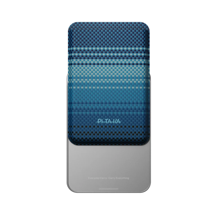 Portofel PITAKA Carry MagMod Stand Wallet, MagSafe, Stand Reglabil 0-120°, Fibra de Aramida, Moonrise [3]
