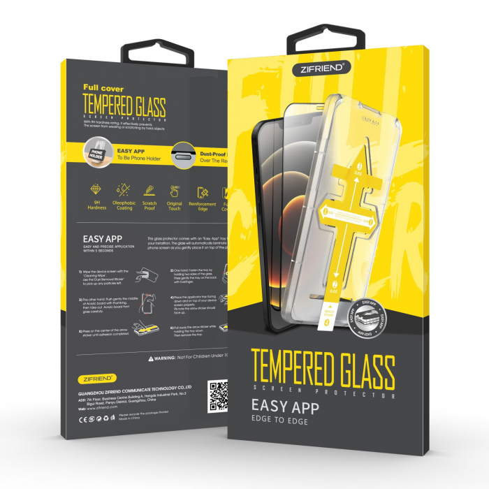 Set 2 Buc. Folie de sticla 3D cu Kit de Instalare pentru iPhone 13 Pro Max [5]