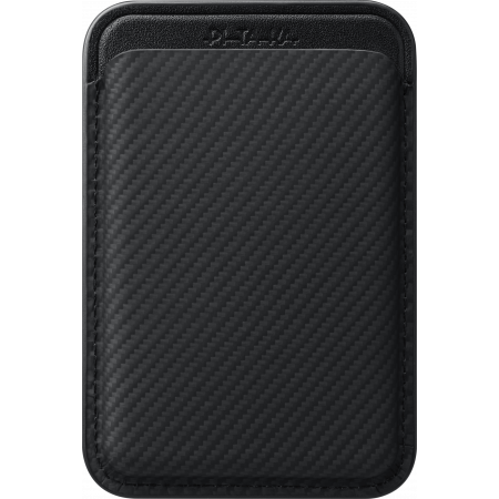 Portofel Pitaka cu MagSafe, MagEZ Woven Negru/Gri din fibra de aramida [1]