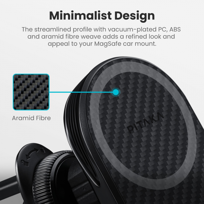 Suport Magnetic cu Incarcare Wireless MagEZ Car Mount Pro 2 Qi2, MagSafe cu fixare în grila de aerisire [8]