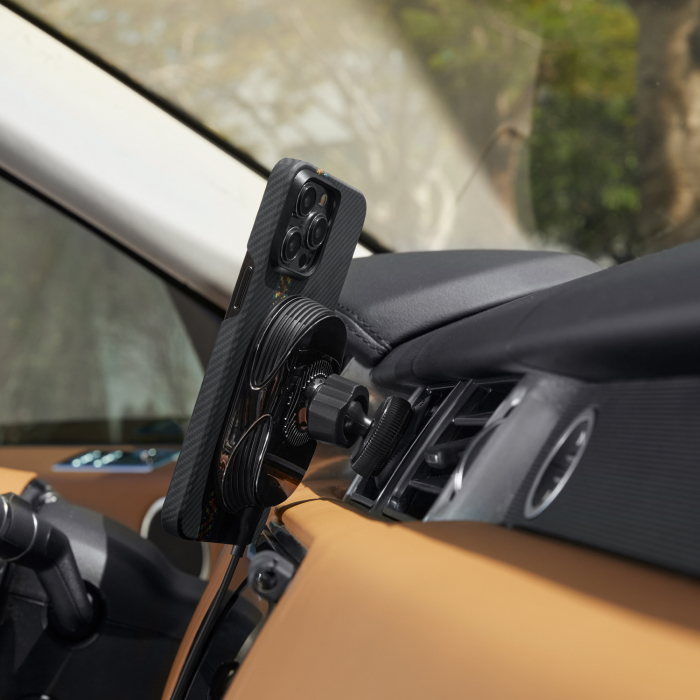 Suport Magnetic cu Incarcare Wireless MagEZ Car Mount Pro 2 Qi2, MagSafe cu fixare în grila de aerisire [10]