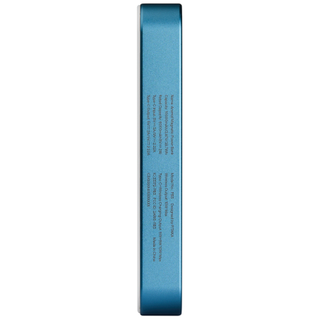 Baterie Externa Magnetica PITAKA, Magsafe, Design Ultra Subtire, 15W Wireless, 10000mAh, Lucid Blue [4]