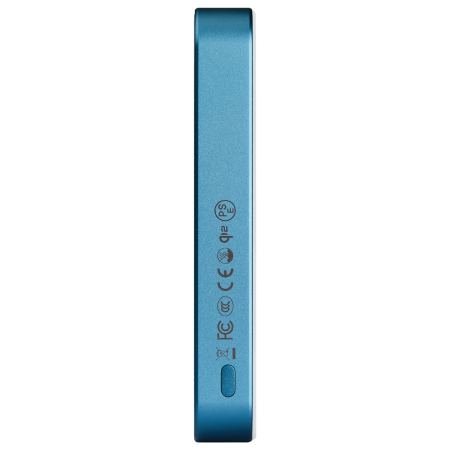 Baterie Externa Magnetica PITAKA, Magsafe, Design Ultra Subtire, 15W Wireless, 10000mAh, Lucid Blue [5]