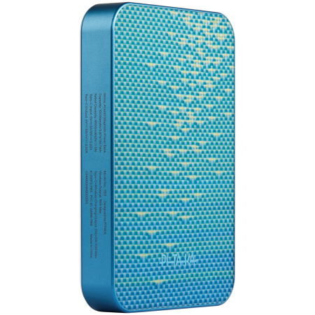 Incarcatoare Wireless - Baterie Externa Magnetica PITAKA, Magsafe, Design Ultra Subtire, 15W Wireless, 10000mAh, Lucid Blue