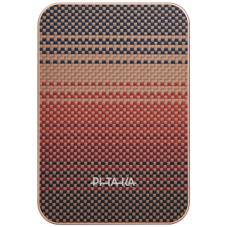 Baterie Externa Magnetica PITAKA, Magsafe, Design Ultra Subtire, 15W Wireless, 10000mAh, Sunset [3]