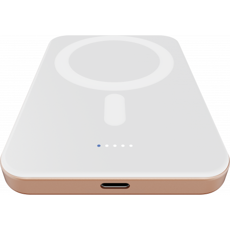 Baterie Externa Magnetica PITAKA, Magsafe, Design Ultra Subtire, 15W Wireless, 5000mAh, Sunset [6]