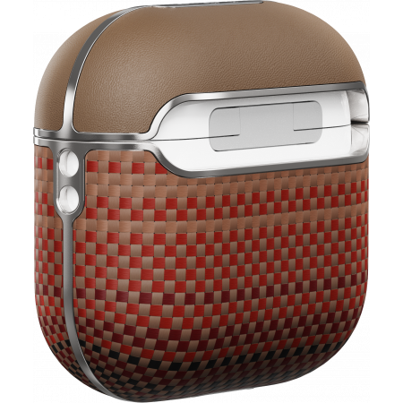 [Outlet] Carcasa MagEZ pentru AirPods 4, Fibra de Aramida, Sunset [4]