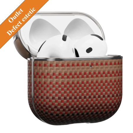 Outlet - [Outlet] Carcasa MagEZ pentru AirPods 4, Fibra de Aramida, Sunset