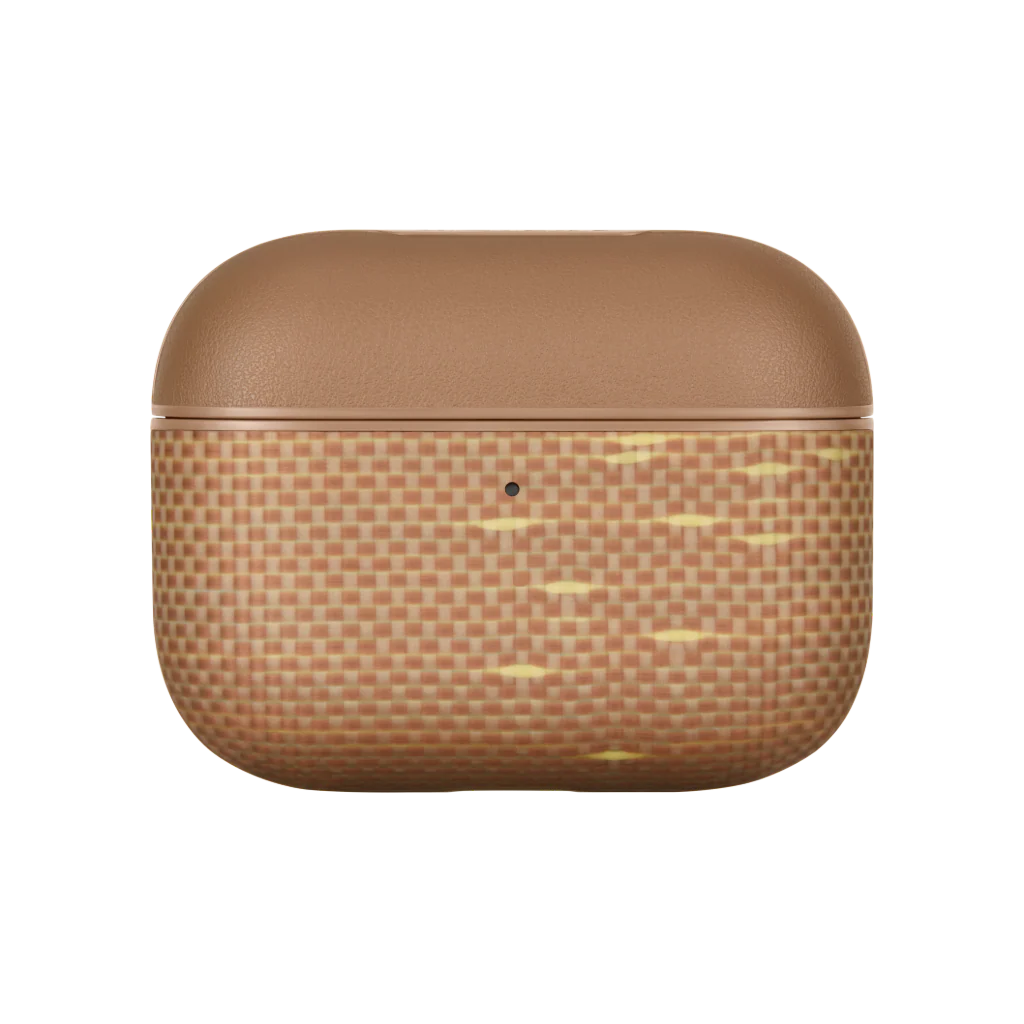 Carcasa MagEZ pentru AirPods Pro 3, Fibra de Aramida, Golden Glinth [1]