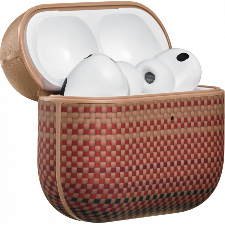 Apple Watch/Airpods/Card Sleeve - Carcasa MagEZ pentru AirPods Pro 3, Fibra de Aramida, Sunset