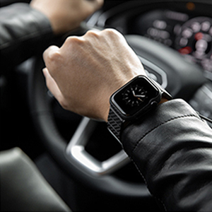 Curea din Fibra de Carbon Apple Watch seriile 1-11, SE3/SE / Ultra 3 /Ultra 2 / Ultra , 38/40/41/42/44/45/49 mm Modern [3]