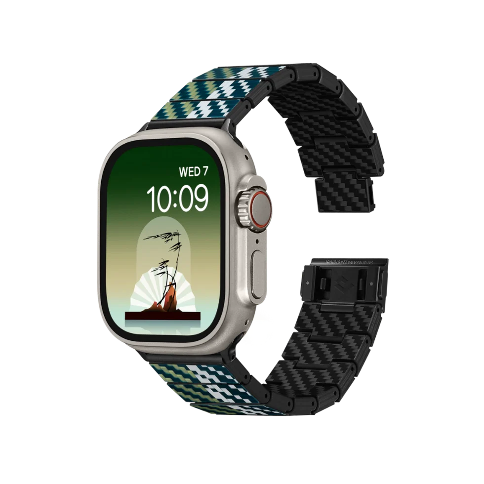 Curea din Fibra de Carbon Poetry of Things pentru Apple Watch seriile 1-11, SE3/SE / Ultra 3 /Ultra 2 / Ultra , 38/40/41/42/44/45/49 mm [1]