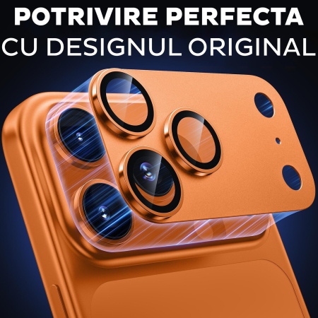Folie de camera completa pentru iPhone 17 Pro - Cosmic Orange/Portocaliu [4]