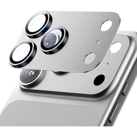 Folii camera - Folie de camera completa pentru iPhone 17 Pro Max - Argintiu/Silver