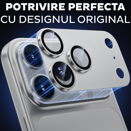 Folie de camera completa pentru iPhone 17 Pro Max - Argintiu/Silver [7]