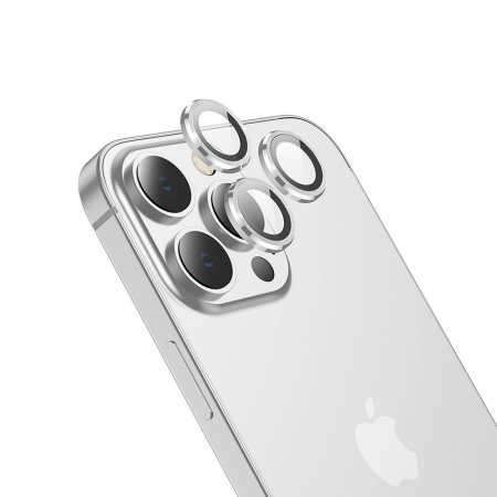 Folii camera - Folie de camera pentru iPhone 13 Pro Max - Argintiu