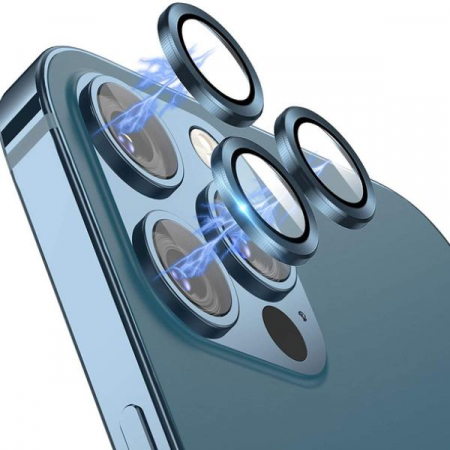 Folii camera - Folie de camera pentru iPhone 13 Pro Max - Albastru