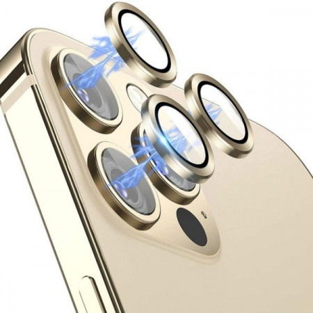 Folii camera - Folie de camera pentru iPhone 14 Pro - Gold