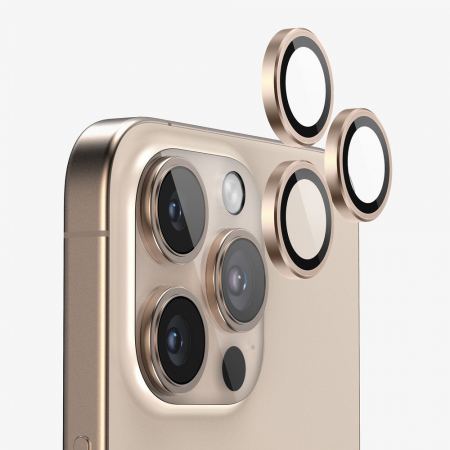 Accesorii - Folie de camera pentru iPhone 16 Pro Max - Desert Titanium