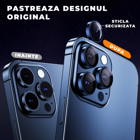 Folie de camera pentru iPhone 15 Pro - Albastru [1]