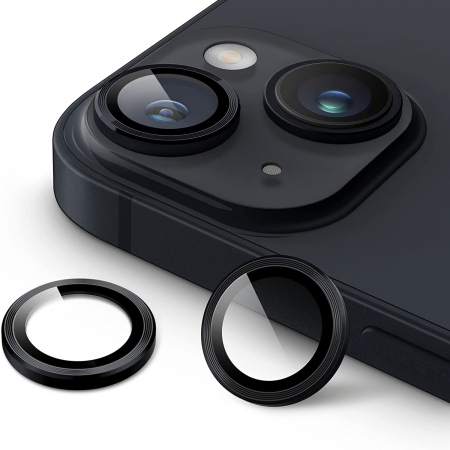 Accesorii - Folie de camera pentru iPhone 14 - Negru