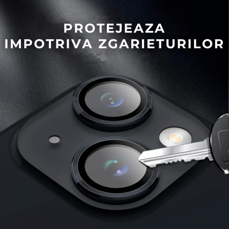 Folie de camera pentru iPhone 14 - Negru [4]