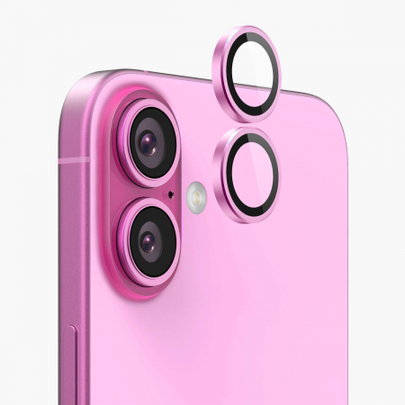 Folii camera - Folie de camera pentru iPhone 16 - Roz