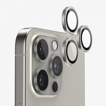 Accesorii - Folie de camera pentru iPhone 16 Pro - Natural Titanium