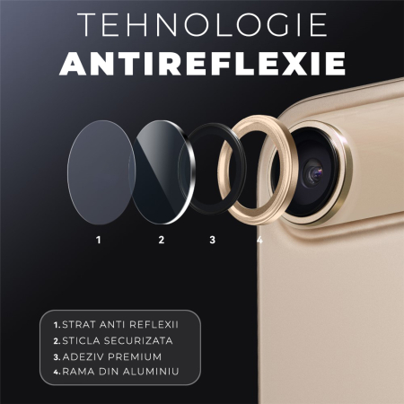 Folie de camera pentru iPhone 17 Air - Gold [3]