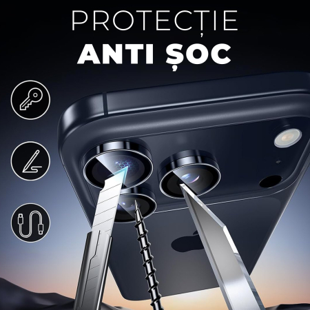 Folie de camera pentru iPhone 17 Pro/17 Pro Max - Albastru [4]