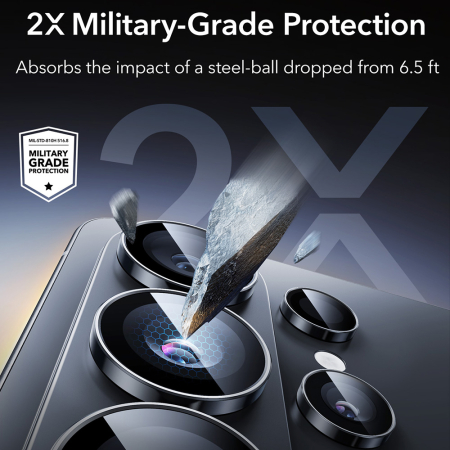 Folie de camera Samsung Galaxy S26 Ultra, ESR Armorite, Negru [3]