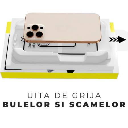Folie Sticla pentru iPhone 17 cu aplicator Daden MagicBox, Full Cover, Protectie Profesionala, Ultra Rezistenta, Calitate Premium, Margini negre - Copie [2]