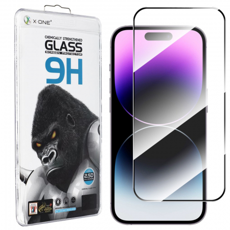 Accesorii - Folie de sticla X-One pentru iPhone 16 Pro / 17 Pro din sticla securizata, Protectie oleofobica, Full Glue, 2.5D