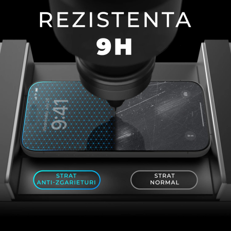 Folie Sticla Privacy pentru iPhone 16 Pro Daden MaxProtection, Full Cover, Protectie Profesionala, Ultra Rezistenta, Calitate Premium, Margini negre [3]