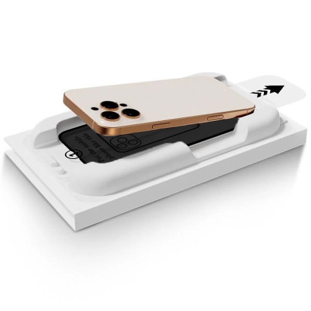 Folie Sticla Privacy pentru iPhone 17 Air cu aplicator Daden MagicBox, Full Cover, Protectie Profesionala, Ultra Rezistenta, Calitate Premium, Margini negre [5]