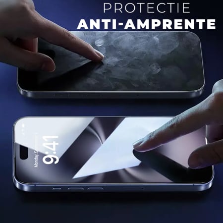 Folie Sticla pentru iPhone 16 Pro Daden MaxProtection, Full Cover, Protectie Profesionala, Ultra Rezistenta, Calitate Premium, Margini negre [1]