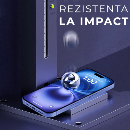 Folie Sticla pentru iPhone 16 Pro Daden MaxProtection, Full Cover, Protectie Profesionala, Ultra Rezistenta, Calitate Premium, Margini negre [3]