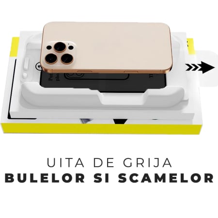 Folie Sticla Privacy pentru iPhone 17 Pro cu aplicator Daden MagicBox, Full Cover, Protectie Profesionala, Ultra Rezistenta, Calitate Premium, Margini negre [2]