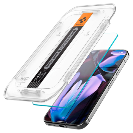 Folie Sticla cu aplicator pentru Google Pixel 9 / 9 Pro / 10 / 10 Pro, Glas.tR EZ-FIT, Full Cover, Protectie Profesionala, Ultra Rezistenta, Calitate Premium, Clear [3]